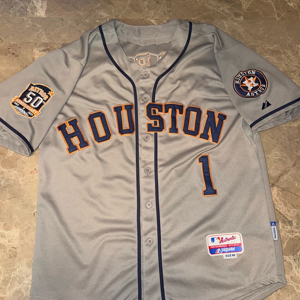 50th Anniversary CORREA Houston Astros Jersey Grey and Orange